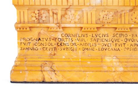  Sarcophagus of Lucius Cornelius Scipio Barbatus;  The Epic Tale Etched in Stone and the Mystery of a Missing Arm