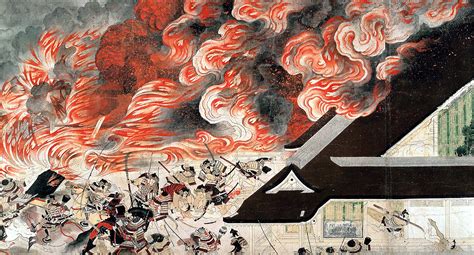  The Night Attack on the Sanjô Palace - บรรยายภาพความโกลาหลและดราม่าของศตวรรษที่ 16!